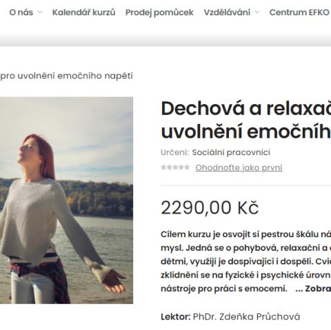 Dechová a relaxační cvičení pro uvolnění emočního napětí
